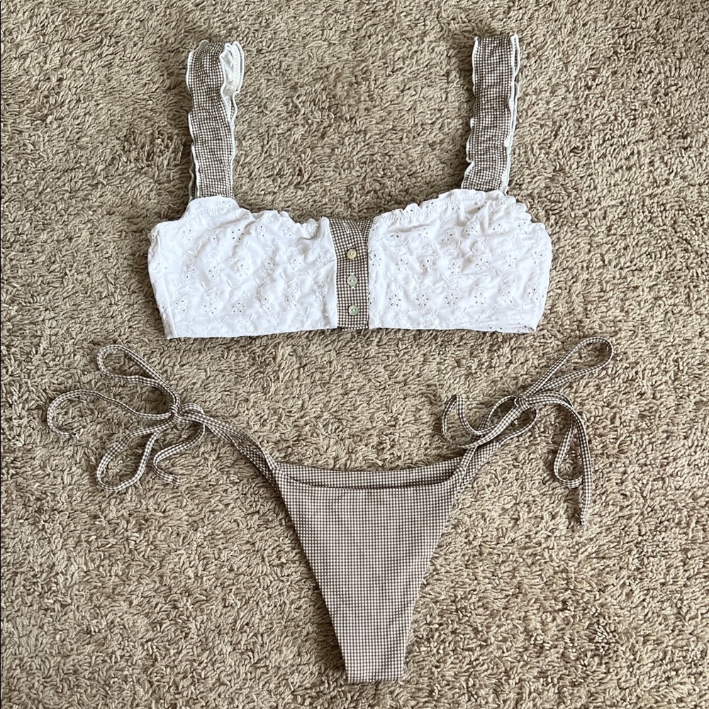 ✨ Frankie’s Bikini x Sydney Sweeney Gingham Bikini Set RARE